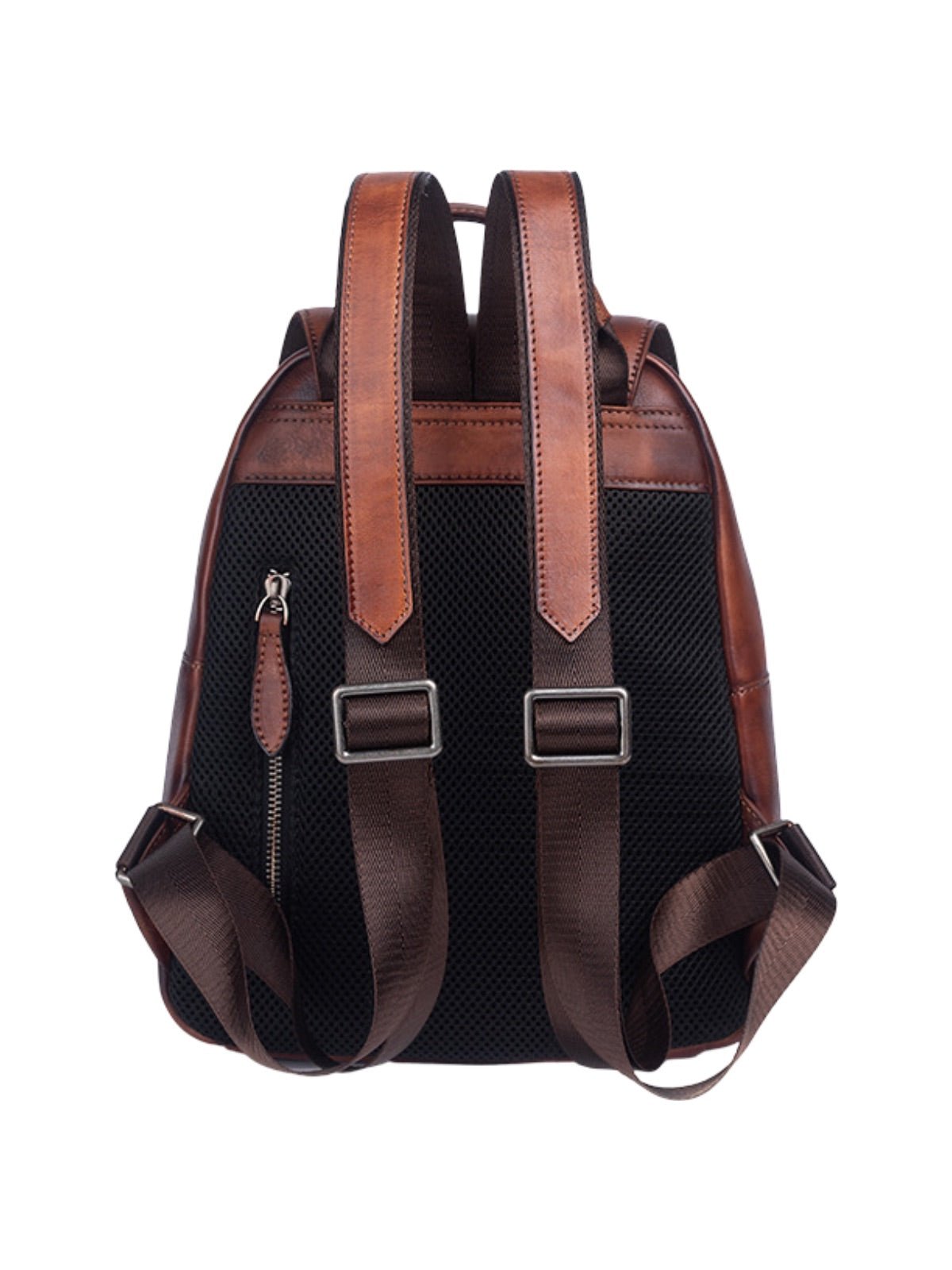 Sac à dos cuir femme, gravure fleurie, grande capacité, style rétro, marron vintage, cuir pleine fleur, sac artistique, modèle Savira - Sac à dos - Camel