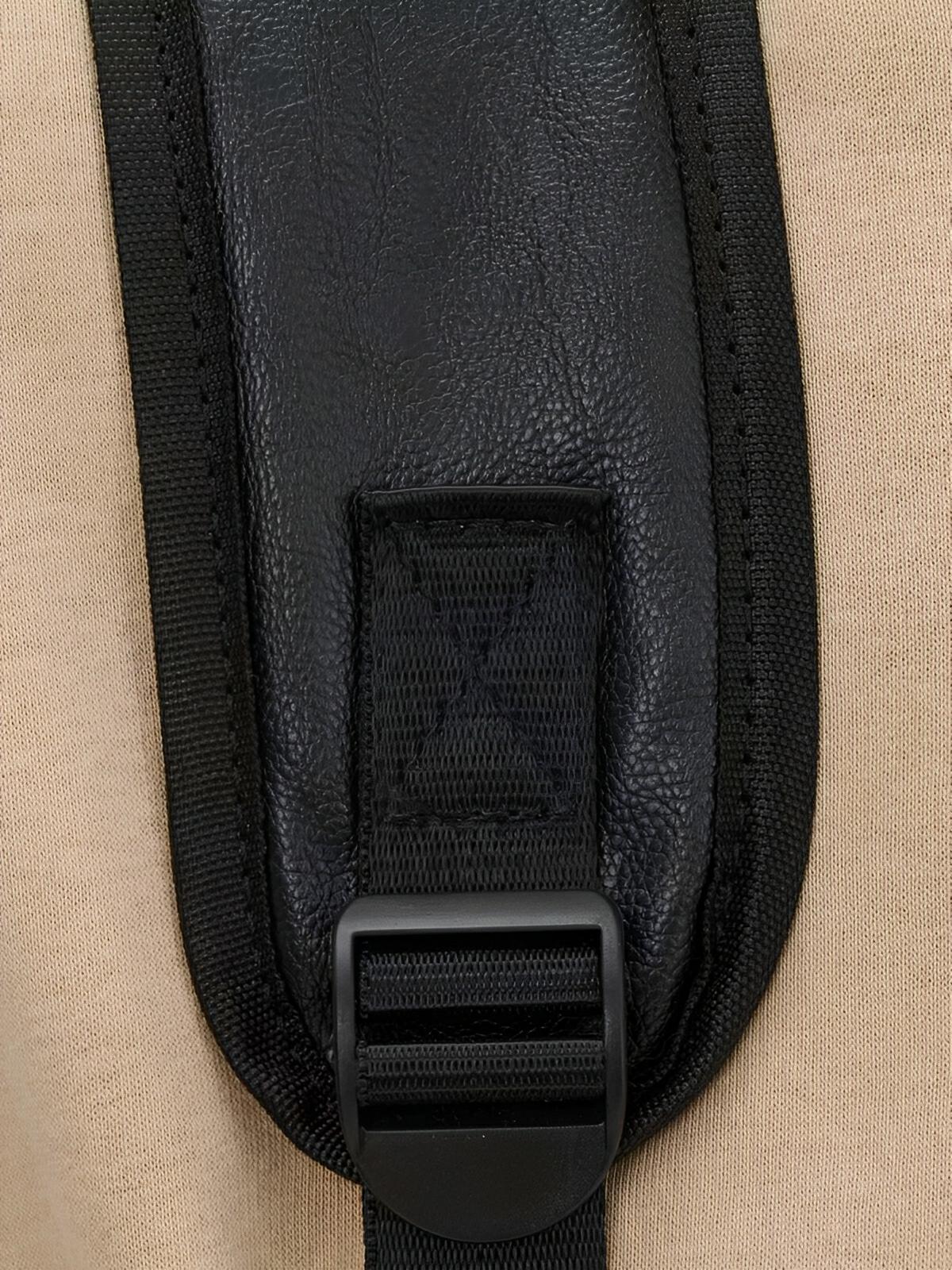 Sac à dos en cuir pour homme, sac pour voyage et le quotidien, à grande capacité, modèle Louis - Sac à dos - Noir
