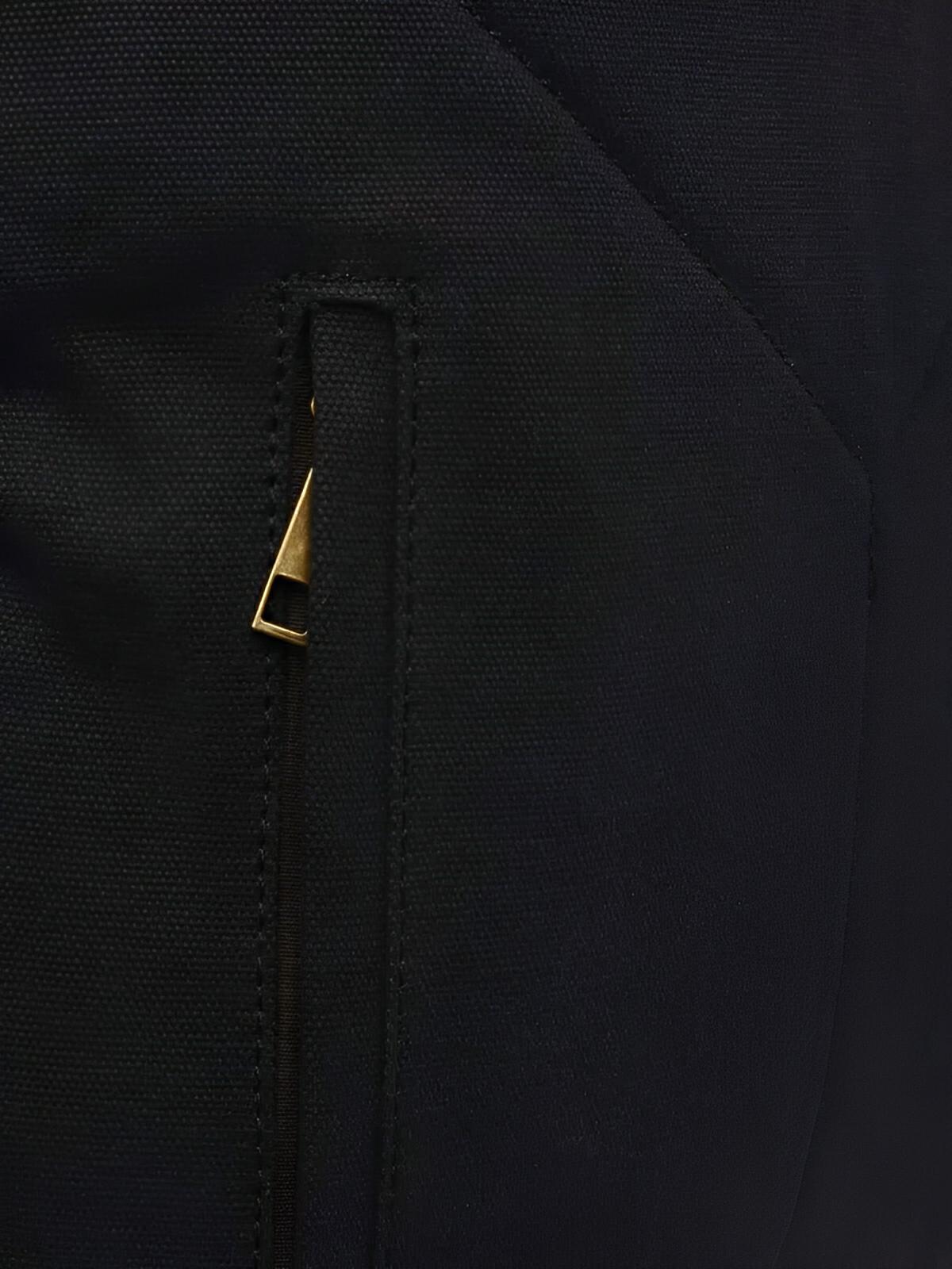 Sac à dos en toile cirée et cuir à grande capacité, imperméable et pratique, modèle Médéric - Sac à dos - Noir