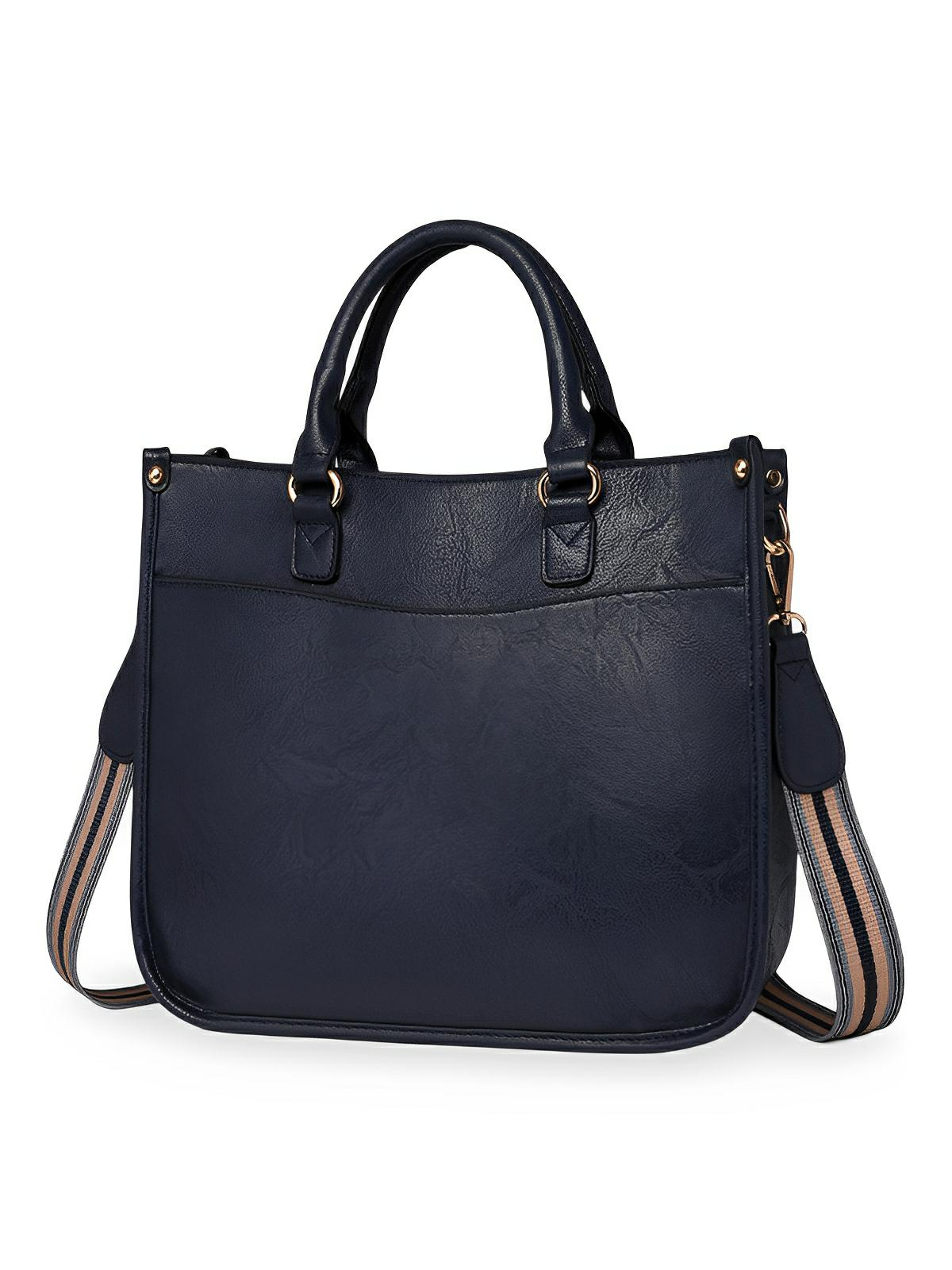 Sac à dos femme, simili vegan, grande capacité, léger, design rétro tendance, modèle Selenah - Sac Bandoulière - Noir