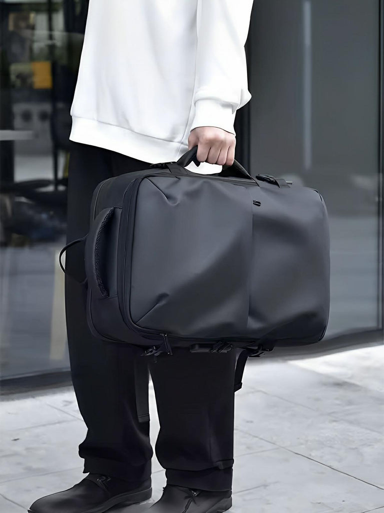 Sac à dos homme, multifonction, à grande capacité, extensible et imperméable, modèle Athanase - Sac à dos - Noir