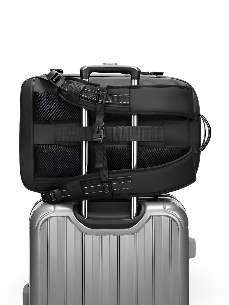 Sac à dos homme, multifonction, à grande capacité, extensible et imperméable, modèle Athanase - Sac à dos - Noir