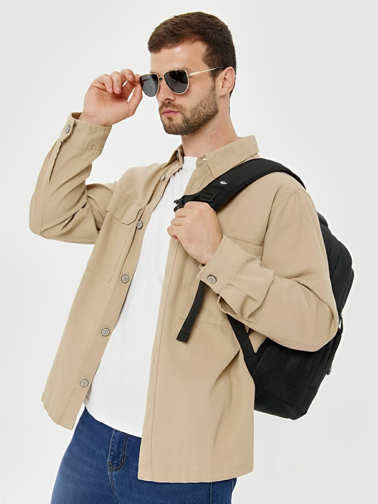 Sac à dos idéal, grande capacité, port USB, dos ergonomique et multiples rangements, modèle John - Sac à dos - Noir
