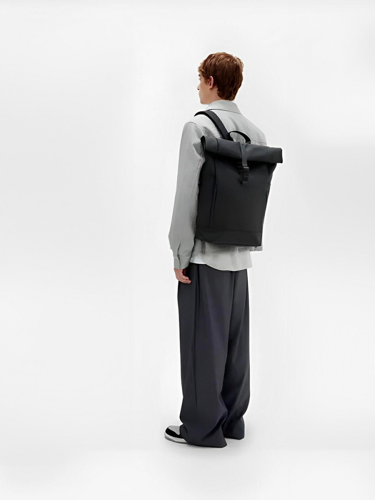 Sac à dos imperméable, grand volume, confort quotidien, au style unisexe, modèle Erwan - Sac à dos - Noir