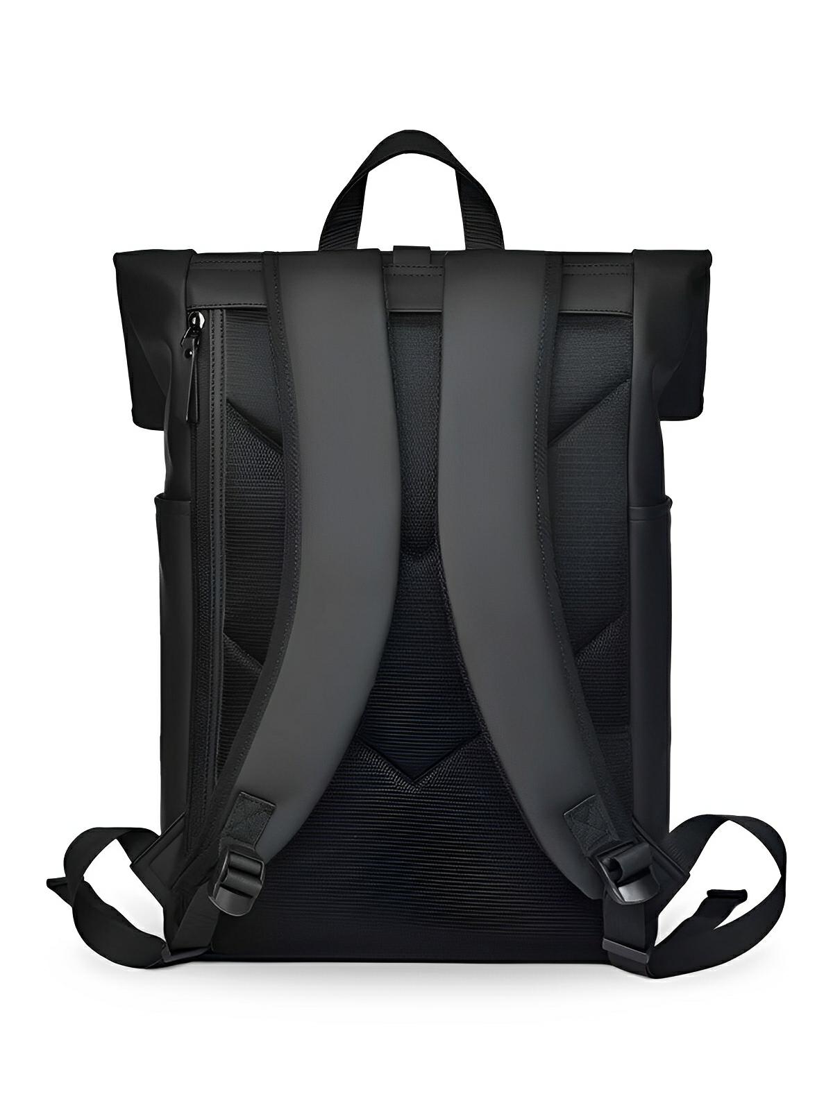 Sac à dos imperméable, grand volume, confort quotidien, au style unisexe, modèle Erwan - Sac à dos - Noir