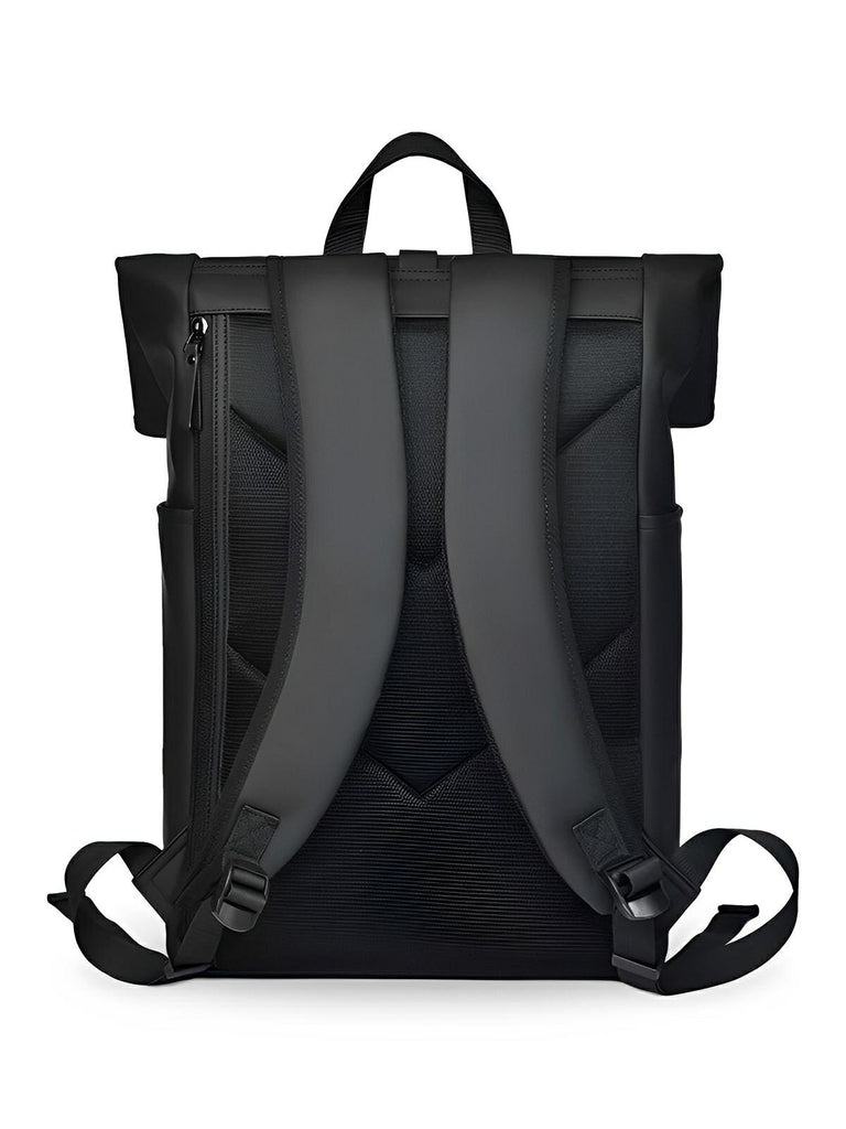 Sac à dos imperméable, grand volume, confort quotidien, au style unisexe, modèle Erwan - Sac à dos - Noir