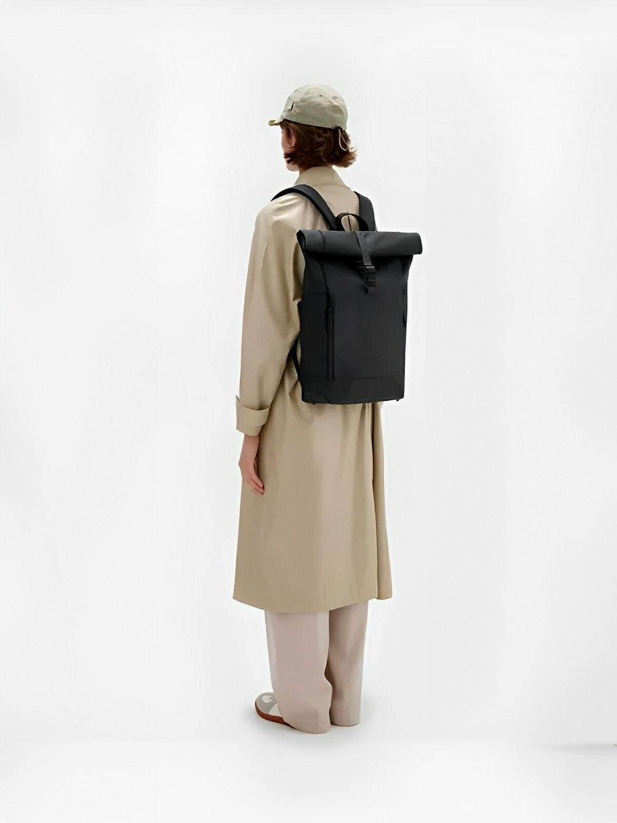 Sac à dos imperméable, grand volume, confort quotidien, au style unisexe, modèle Erwan - Sac à dos - Noir