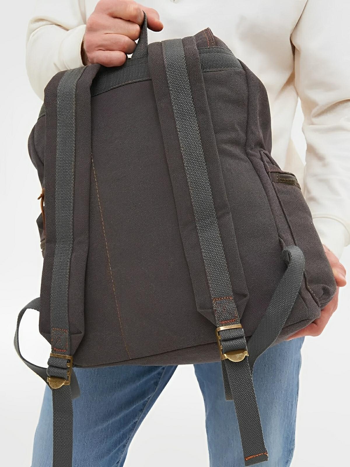 Sac à dos rétro en toile, grand, pour homme, idéal pour voyager, modèle Arselin - Sac à dos - Marron