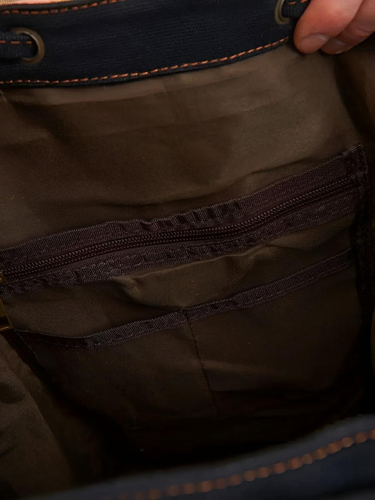 Sac à dos rétro en toile, grand, pour homme, idéal pour voyager, modèle Arselin - Sac à dos - Marron