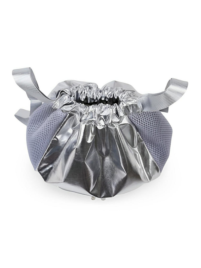 Sac à dos sport femme, grande capacité, compartiment chaussures, tissu déperlant, léger, confort optimal, modèle Blandine - Sac à dos - Argent