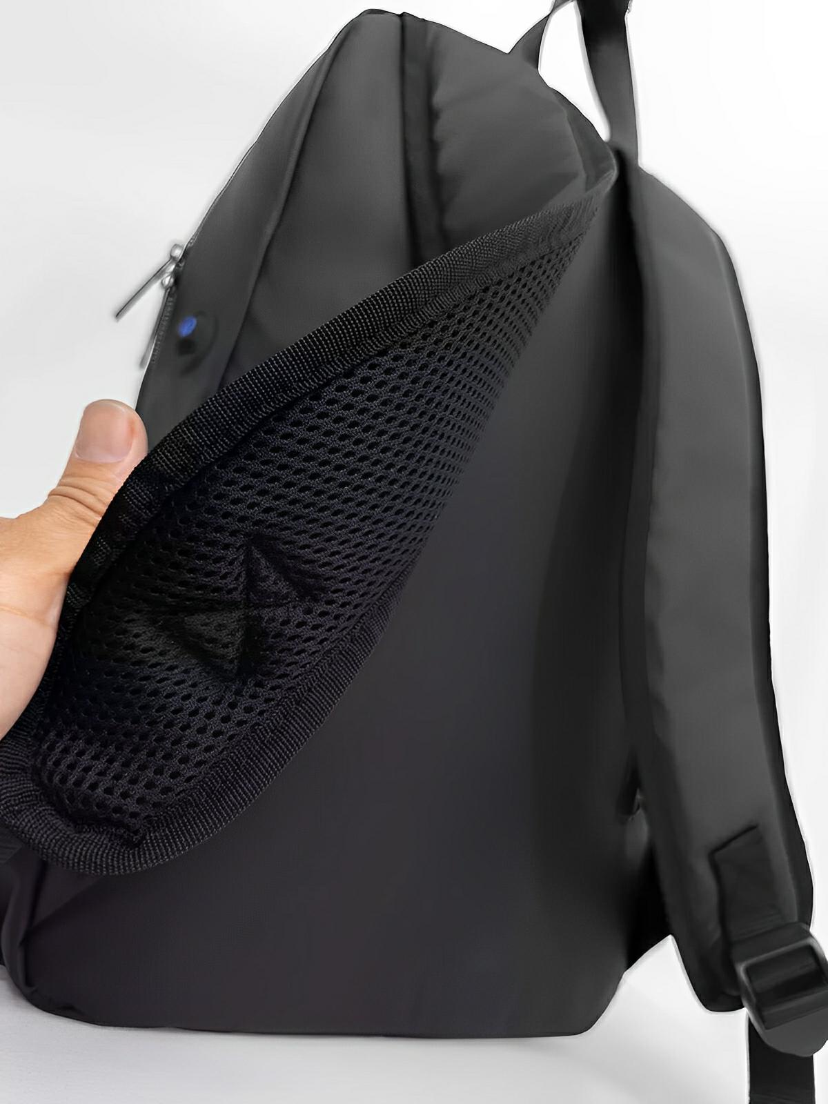 Sac à dos technique, grande capacité 20L, avec port USB et poche antivol, imperméable, pour un usage quotidien, modèle Eliott - Sac à dos - Noir