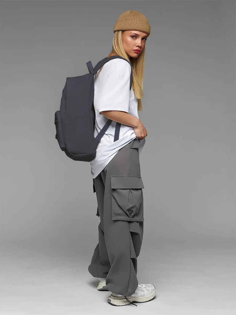 Sac à dos unisexe, compartiment ordinateur, imperméable, grande capacité, usage quotidien, sac d'école, modèle Jixe - Sac à dos - Gris