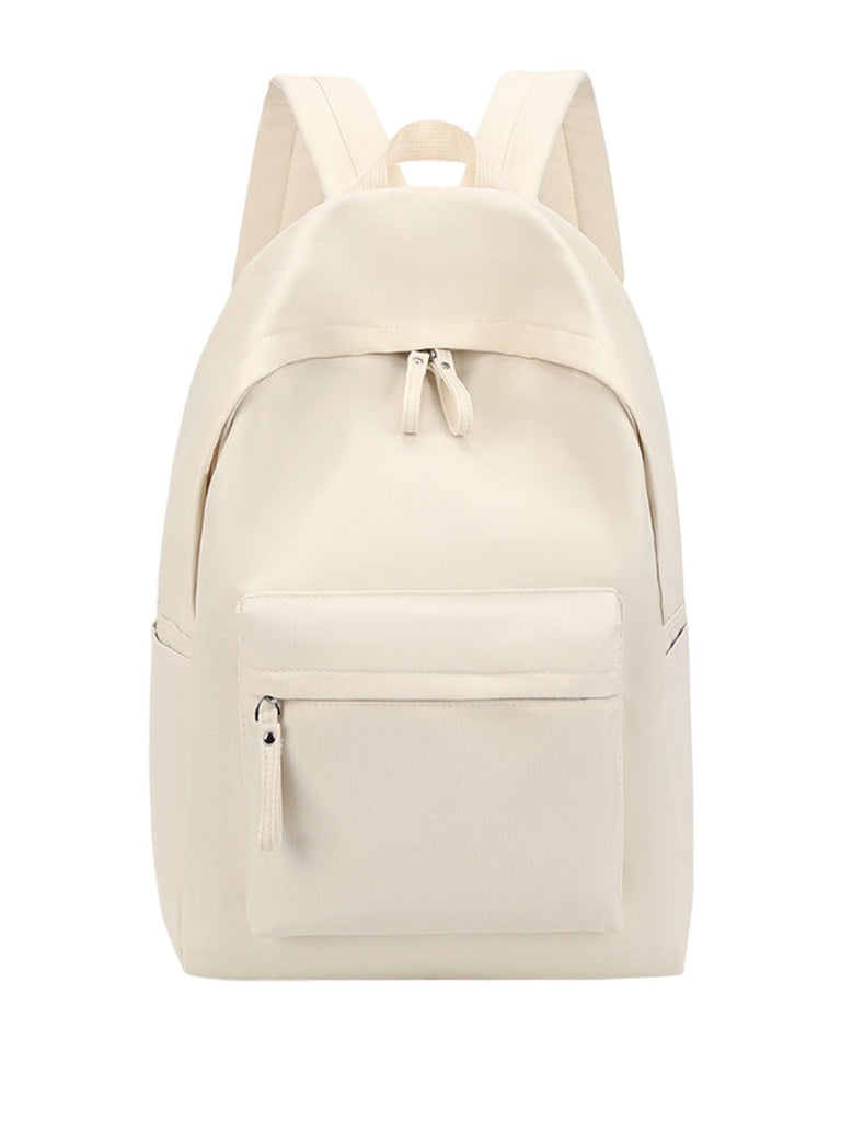 Sac à dos unisexe, compartiment ordinateur, imperméable, grande capacité, usage quotidien, sac d'école, modèle Jixe - Sac à dos - Blanc