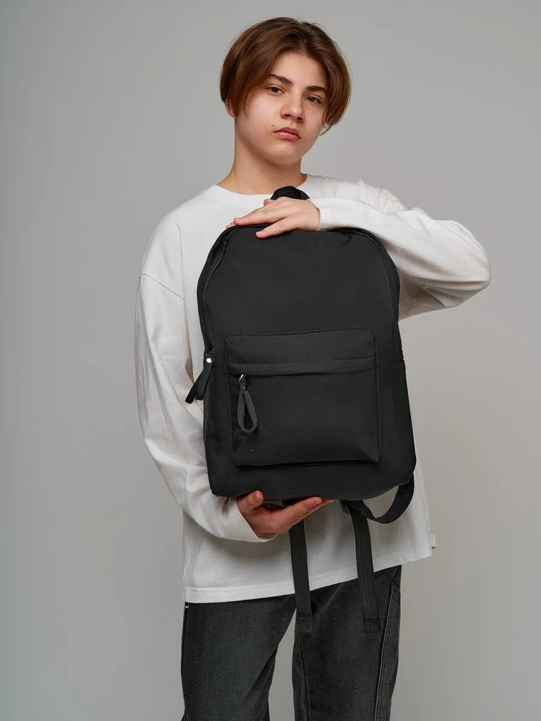 Sac à dos unisexe, compartiment ordinateur, imperméable, grande capacité, usage quotidien, sac d'école, modèle Jixe - Sac à dos - Noir