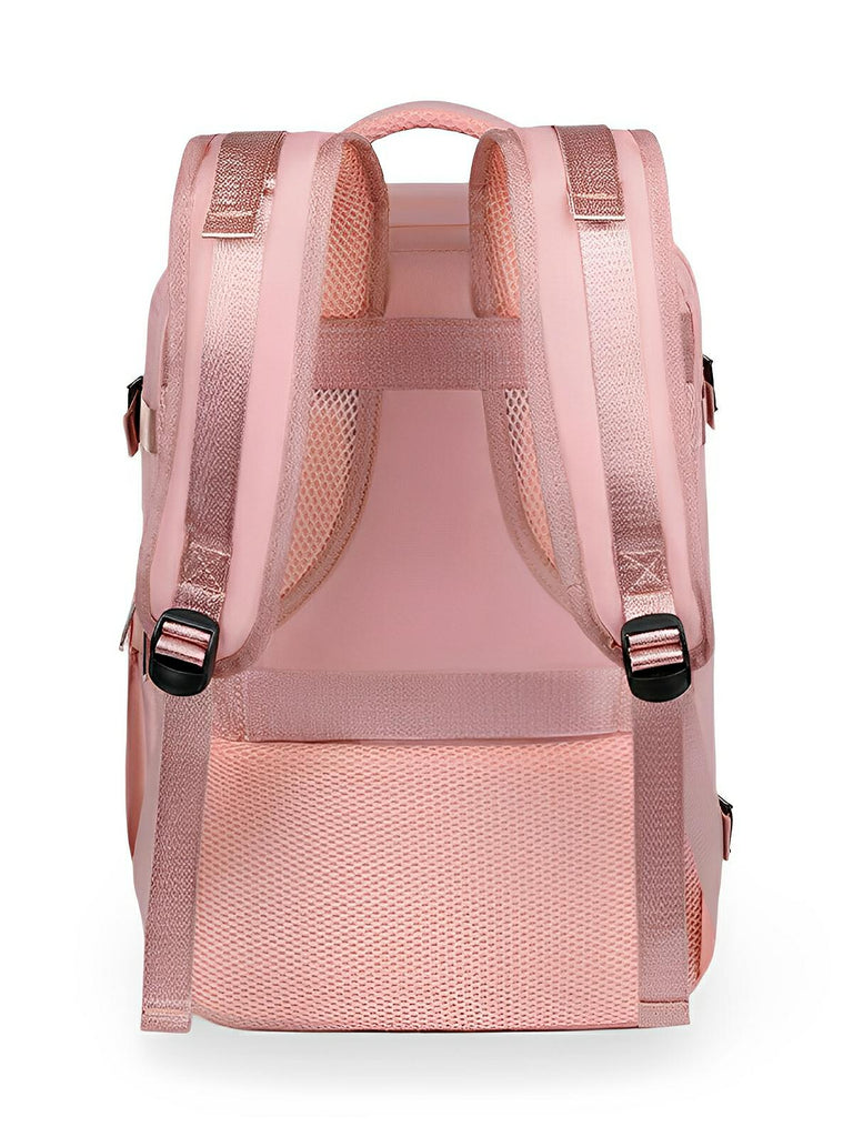 Sac à dos voyage, grande capacité, compartiment ordinateur 16 pouces, multifonction, business, unisexe, modèle Daisy - Sac à dos - Rose