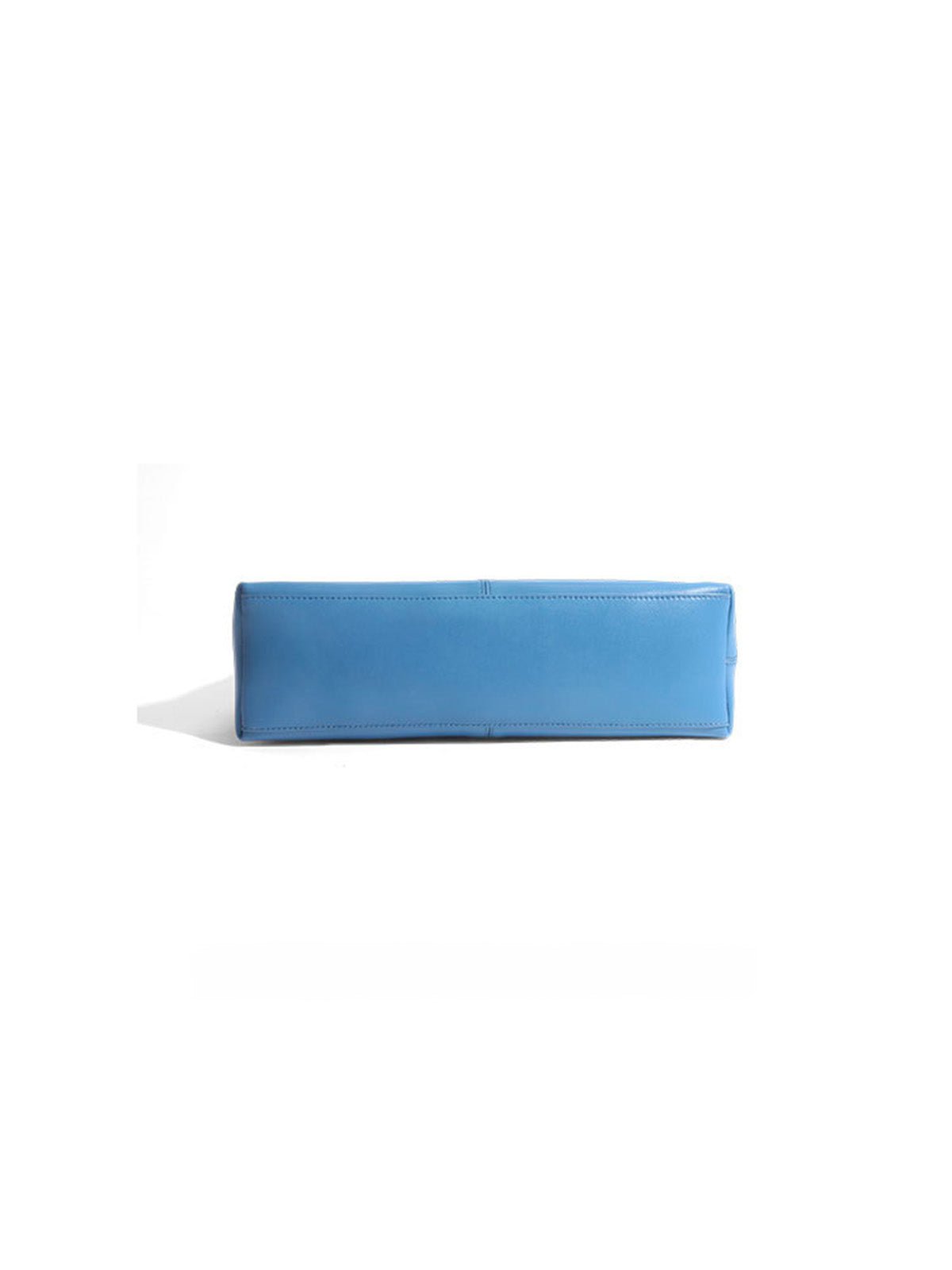 Sac à main cabas cuir, porté épaule, grande contenance, style minimaliste, fermeture magnétique, original et moderne, y2k, modèle Charite - Sac à main - Bleu