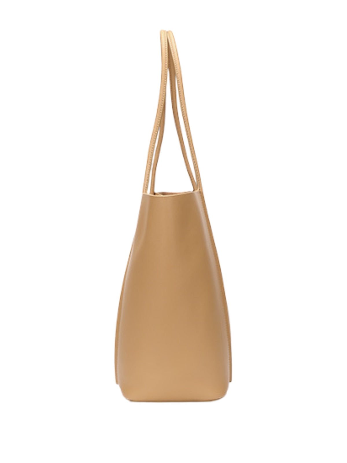 Sac à main cabas en cuir, grand format, porté épaule, compartiment zippé, souple et structuré, sac école et quotidien, modèle Cédale - Sac à main - Camel