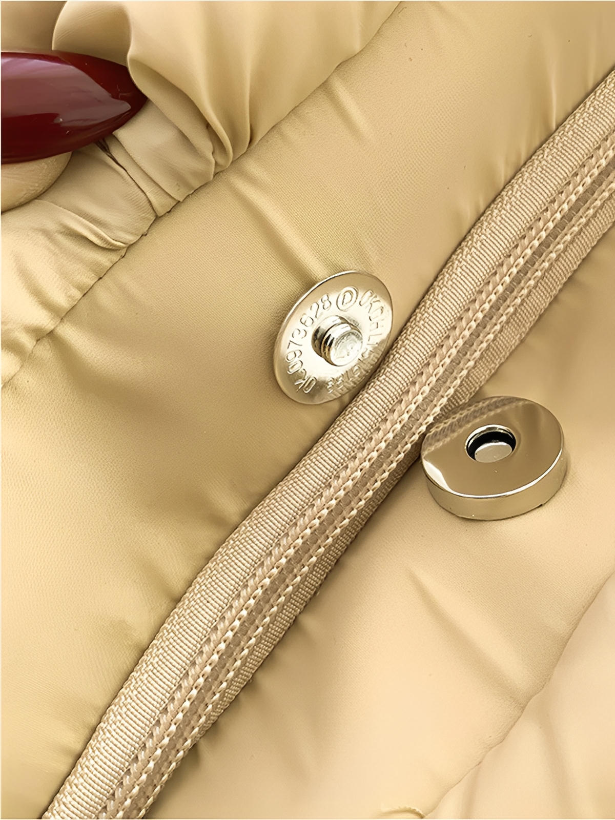 Sac à main matelassé oversize, sac cabas doudoune, fourré léger, sac épaule mode, sac shopping rembourré, modèle Solann - Sac à main - Beige