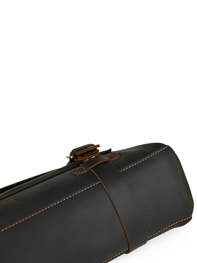 Sac bandoulière en cuir, le compagnon de voyage, modèle Petrus - Sac Bandoulière - Café