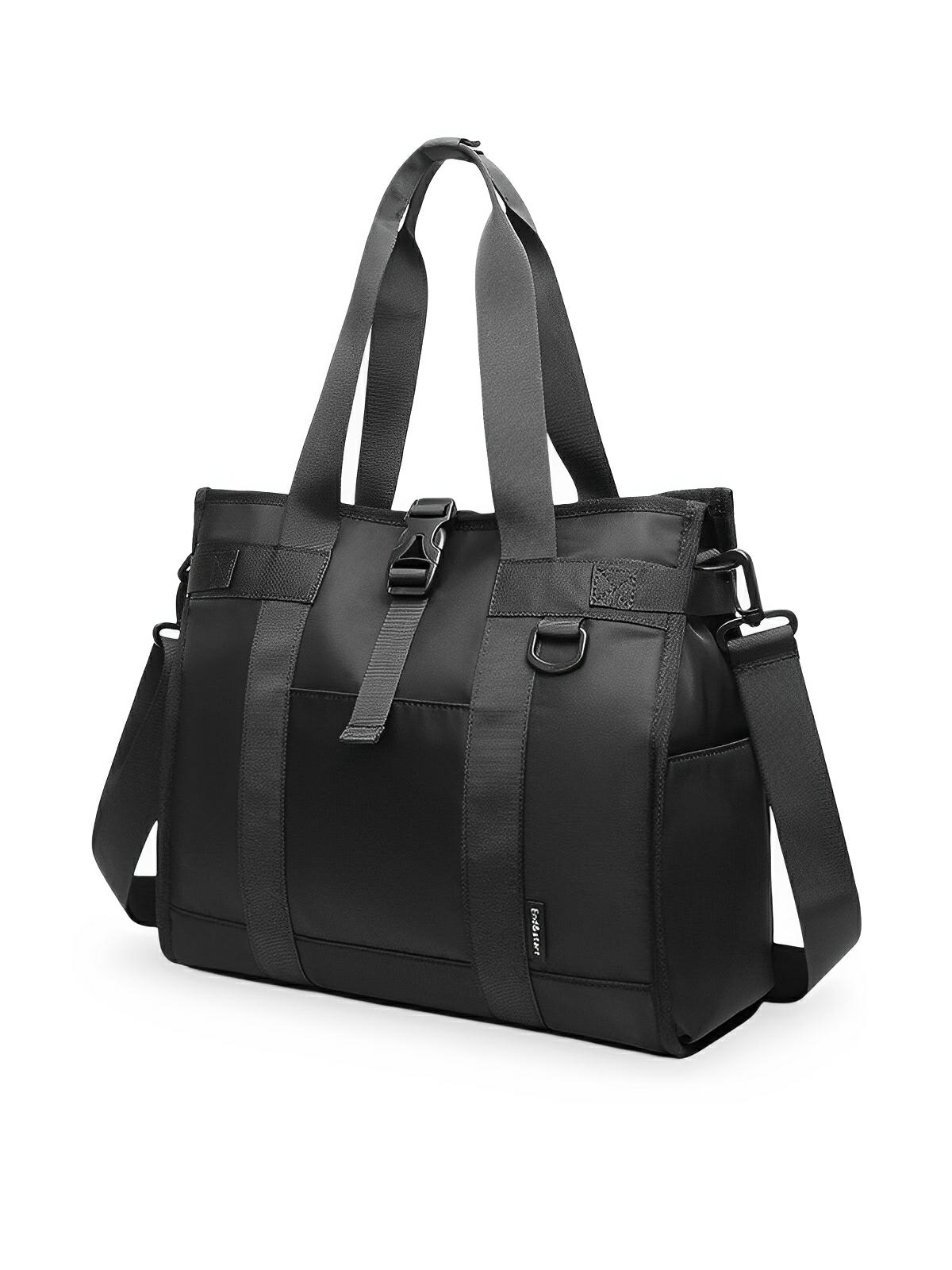 Sac bandoulière homme, imperméable, multifonction, style urbain, modèle Julien - Sacoche - Noir