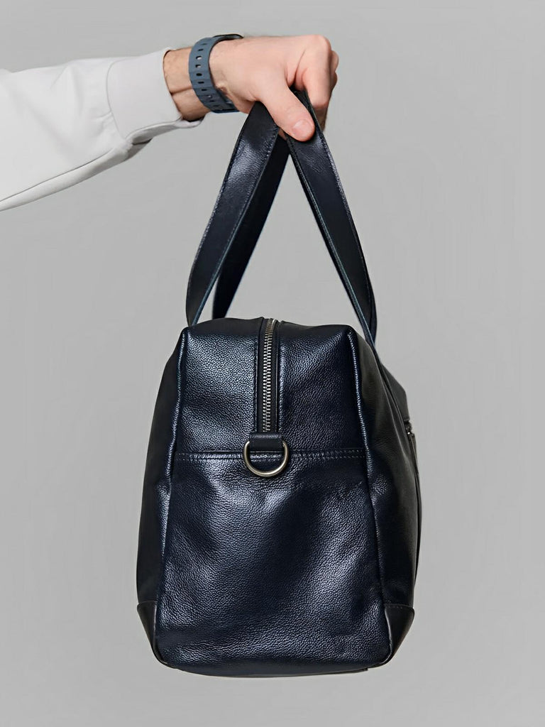Sac de voyage d'affaires en cuir, pour l'homme actif, modèle Dagobert - Sac de voyage - Noir