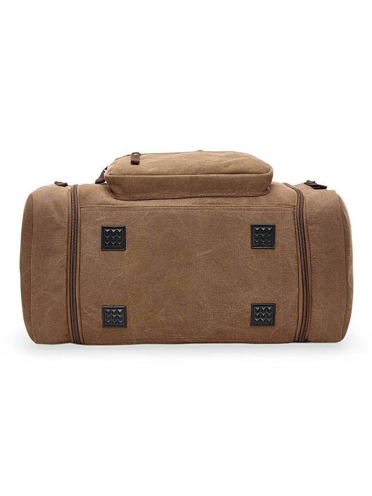 Sac de voyage en toile pour homme, grand format, multi - poches, et résistant, modèle Tony - Sac de voyage - Marron