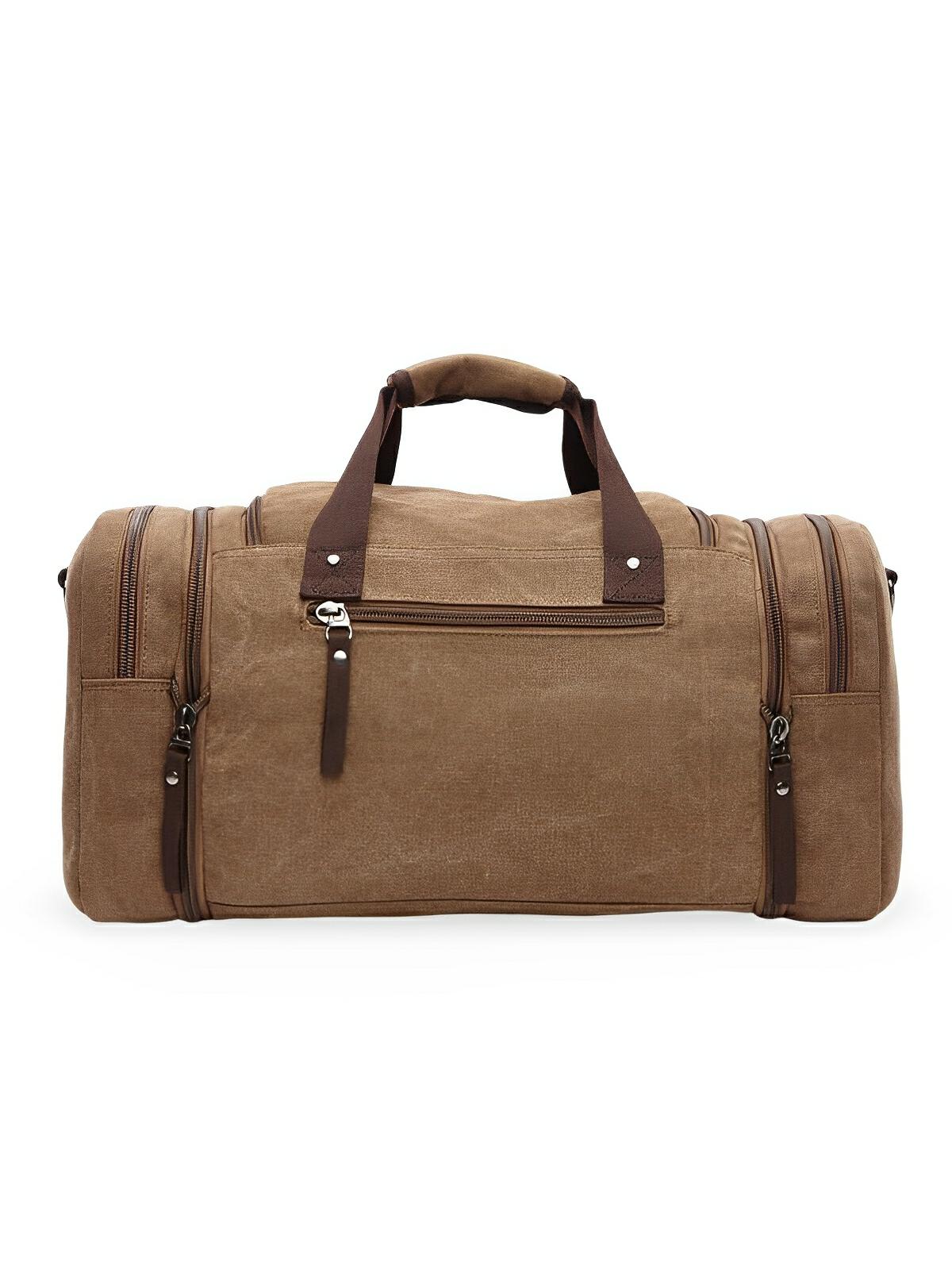 Sac de voyage en toile pour homme, grand format, multi - poches, et résistant, modèle Tony - Sac de voyage - Marron