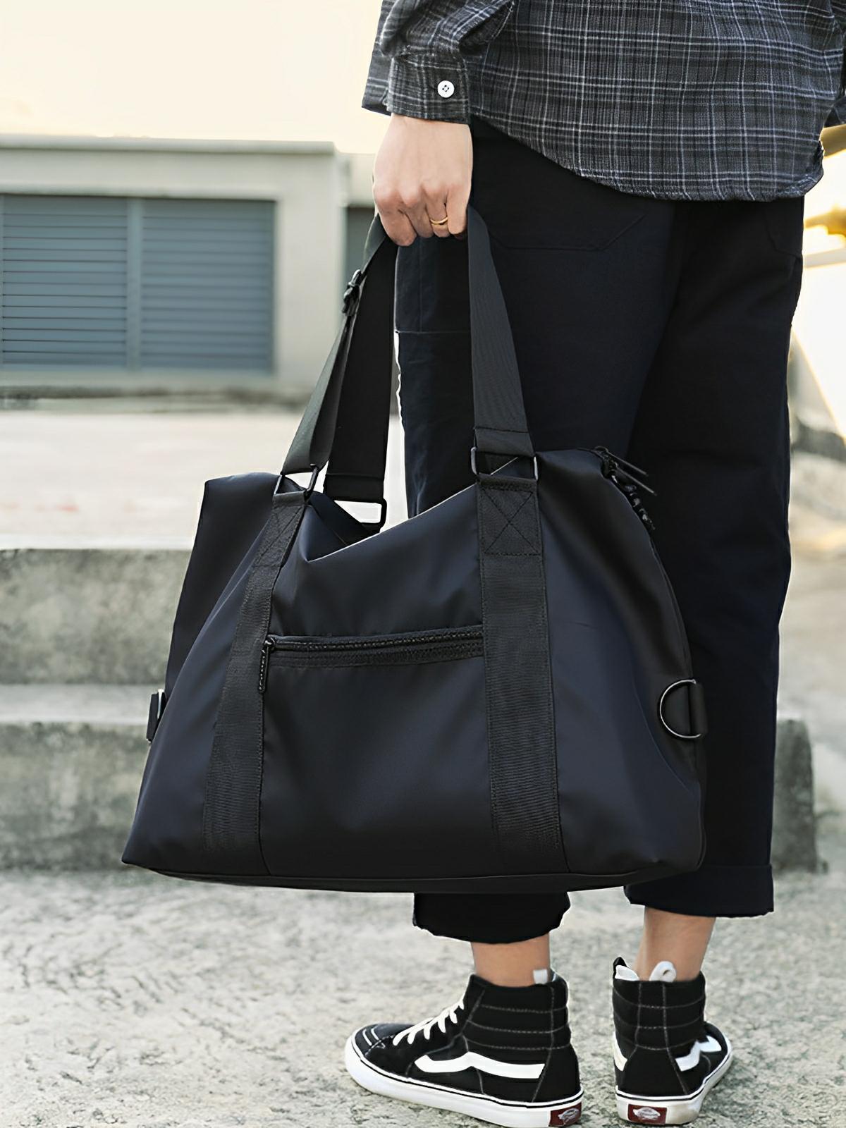 Sac de voyage homme, grand format, léger, imperméable, idéal pour le quotidien, modèle Florian - Sacoche - Noir