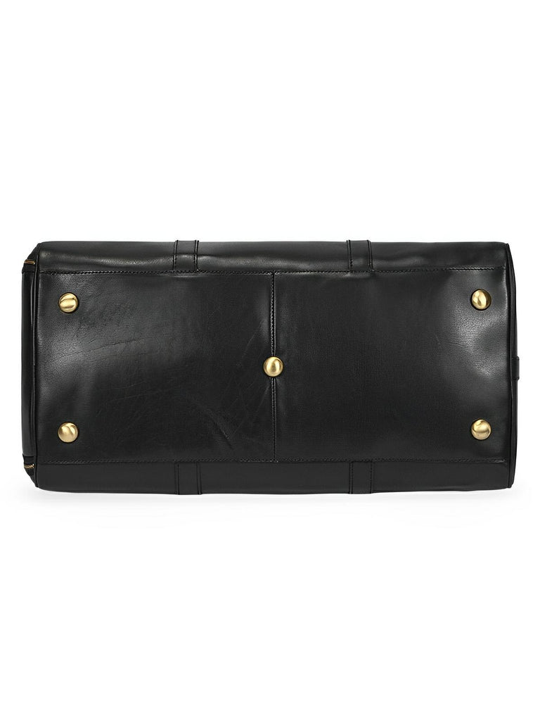 Sac de voyage long en cuir, grande capacité, multi - compartiments, modèle Mériadec - Sac de voyage - Noir