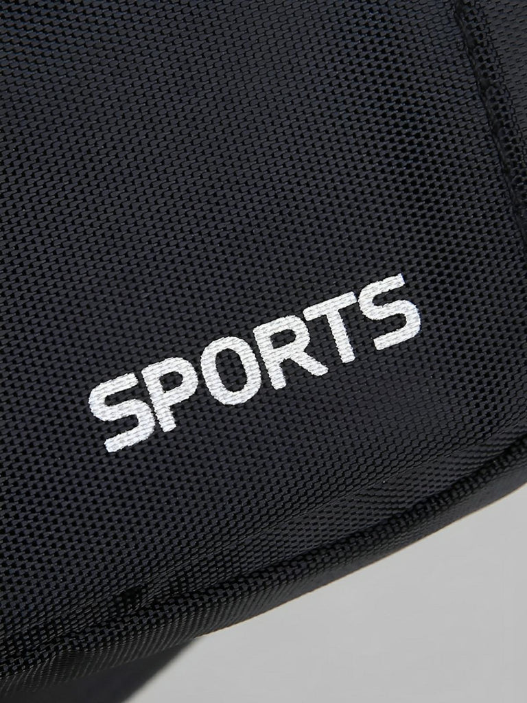Sacoche banane de sport, unisexe, ceinture réglable, poches multiples, léger et pratique, modèle Usain - Sacoche - Noir