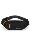 Sacoche banane de sport, unisexe, ceinture réglable, poches multiples, léger et pratique, modèle Usain - Sacoche - Noir