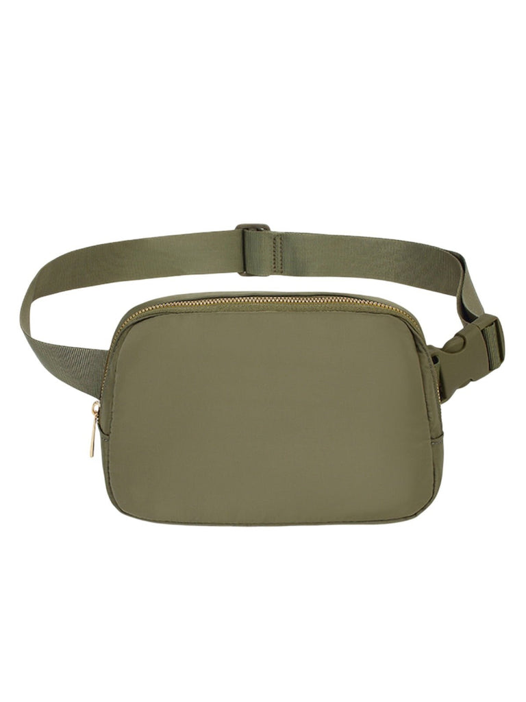 Sacoche banane femme, sac sport, sacoche unisexe, sac imperméable, ceinture ajustable, modèle Jocelyne - Sacoche - Kaki