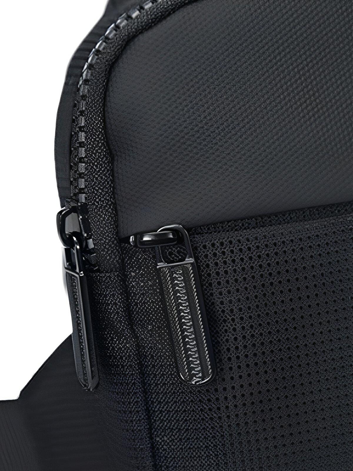 Sacoche bandoulière compact, homme, nylon résistant, léger, design minimaliste, usage quotidien, modèle Luk - Sacoche - Noir