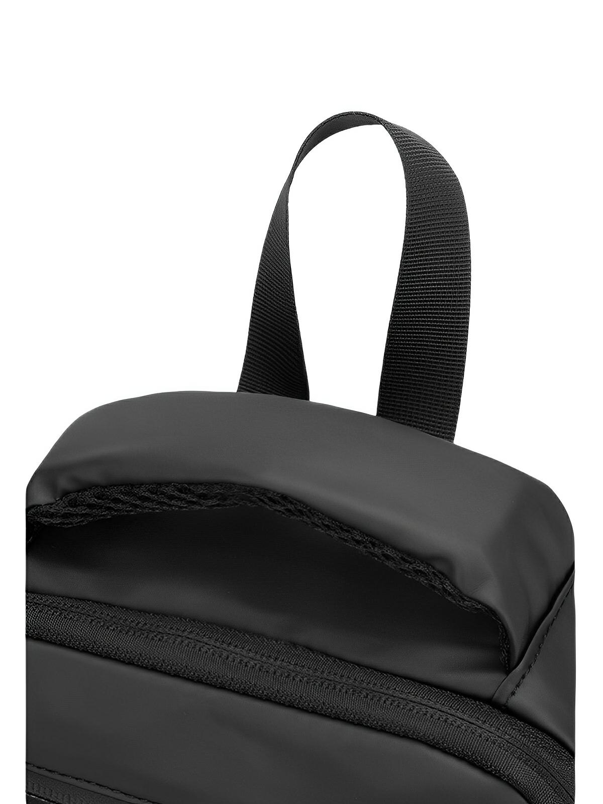 Sacoche bandoulière homme, compact et fonctionnel, tissu déperlant, multiples rangements, idéal pour le quotidien, modèle Terry - Sacoche - Noir