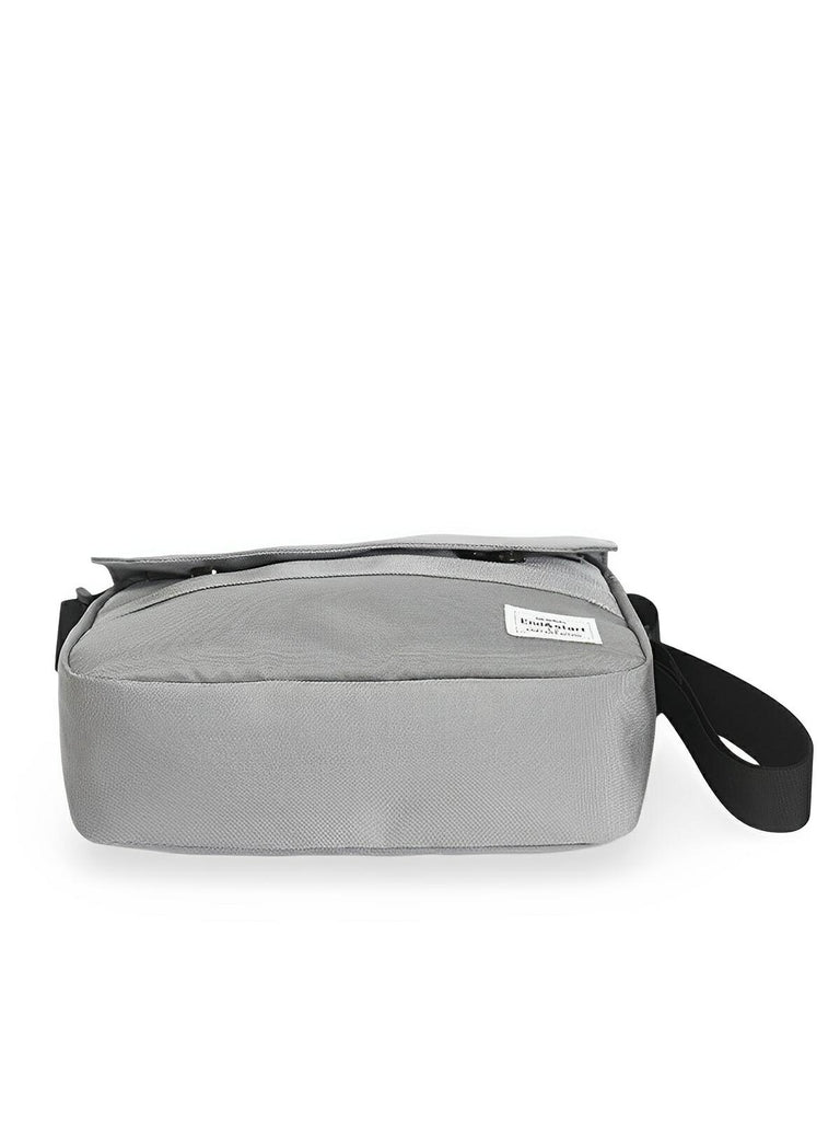 Sacoche bandoulière homme, toile résistante, compact, poches multiples, modèle Loris - Sacoche - Gris