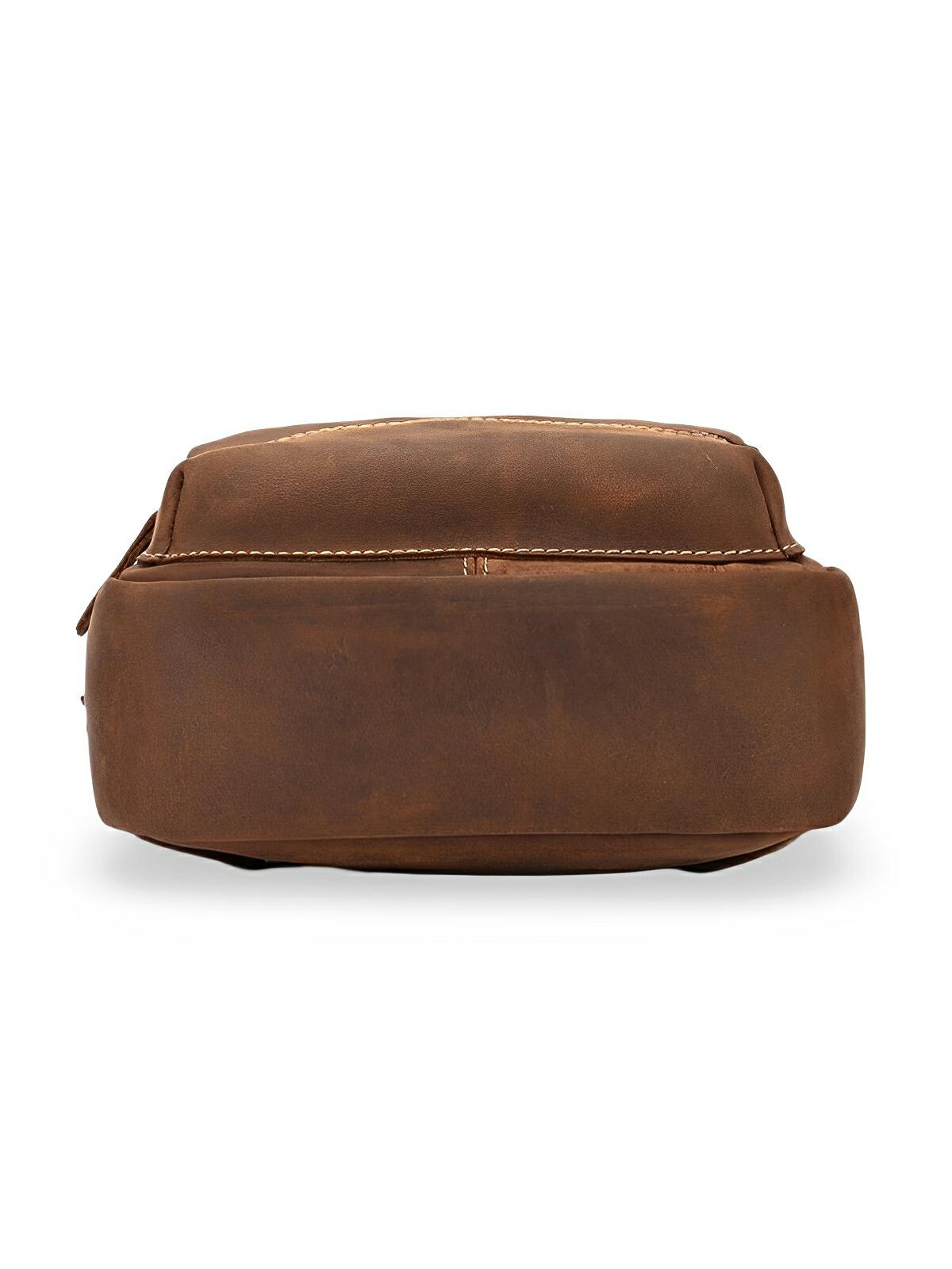 Sacoche de poitrine en cuir homme, tendance et multi - fonctionnelle, modèle Ivo - Sacoche - Marron