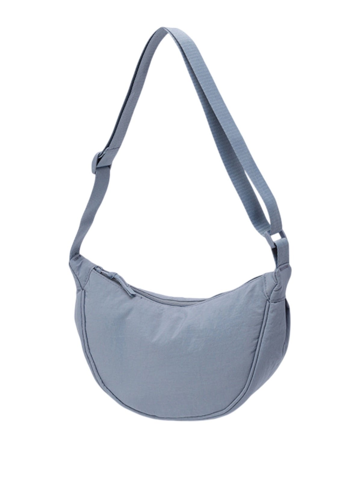 Sacoche nylon femme, sac demi - lune, sac bandoulière léger, sac de poitrine, sac streetwear y2k, modèle Josina - Sacoche - Bleu